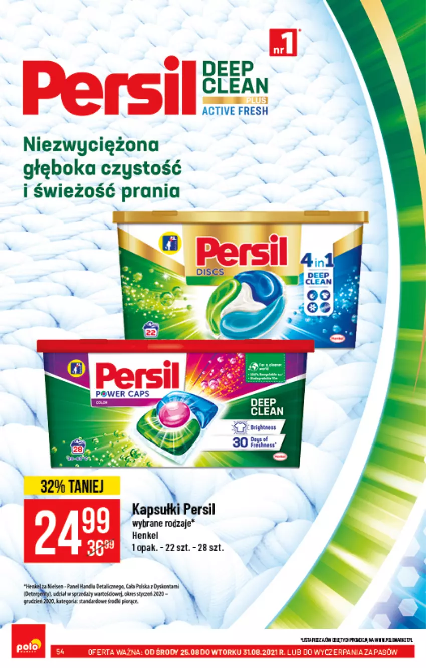 Gazetka promocyjna PoloMarket - Gazetka pomocyjna - ważna 25.08 do 31.08.2021 - strona 54 - produkty: AEG, Fa, Persil, Tran