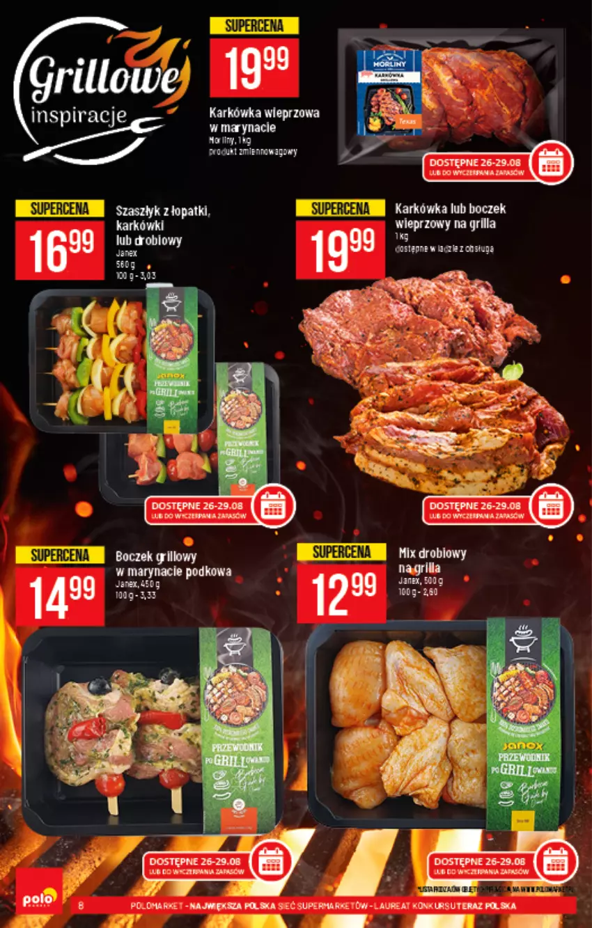 Gazetka promocyjna PoloMarket - Gazetka pomocyjna - ważna 25.08 do 31.08.2021 - strona 8 - produkty: Boczek, Fa, Grill