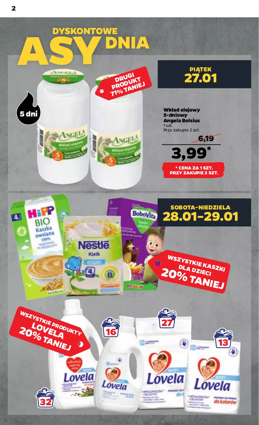 Gazetka promocyjna Netto - Artykuły spożywcze - ważna 26.01 do 01.02.2023 - strona 2 - produkty: Bols, Bolsius, Lovi, Olej, Wkład olejowy