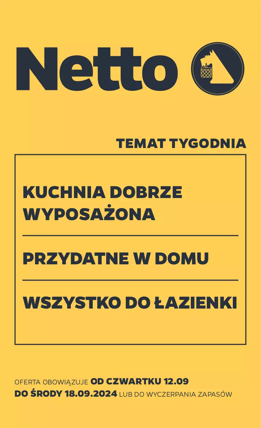 Gazetka promocyjna Netto - Akcesoria i dodatki - ważna 12.09 do 18.09.2024 - strona 1 - produkty: Kuchnia