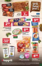 Gazetka promocyjna Stokrotka - Supermarket - Gazetka - ważna od 20.08 do 20.08.2025 - strona 11 - produkty: Kurczak, Warzywa, Sos, Sok, Ser, Sokołów, Oliwki, Chipsy, LANA, Bagietka, Camembert, Morliny, Boczek, Hochland, Owoce, Grill, Lay’s, Kiełbasa, Mięso