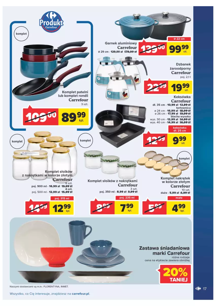 Gazetka promocyjna Carrefour - Gazetka Produkty Carrefour w mądrej cenie - ważna 31.05 do 11.06.2022 - strona 17 - produkty: Danio, Dzbanek, Garnek, Keksówka, Por, Sok, Tortownica