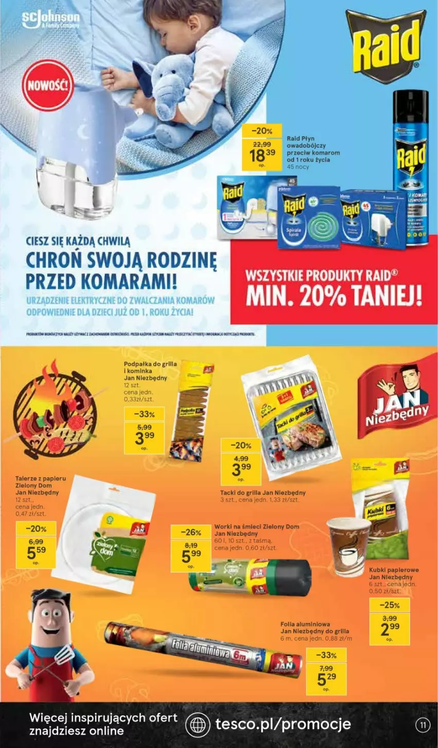 Gazetka promocyjna Tesco - Tesco katalog Ogród - ważna 22.04 do 19.05.2021 - strona 11 - produkty: Grill, Inka, Jan Niezbędny, Talerz