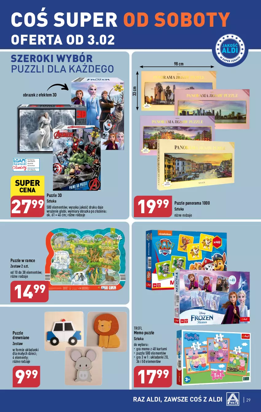 Gazetka promocyjna Aldi - Pełna oferta - ważna 29.01 do 03.02.2024 - strona 29 - produkty: Dzieci, Gra, Obraz, Puzzle, Rama, Sok