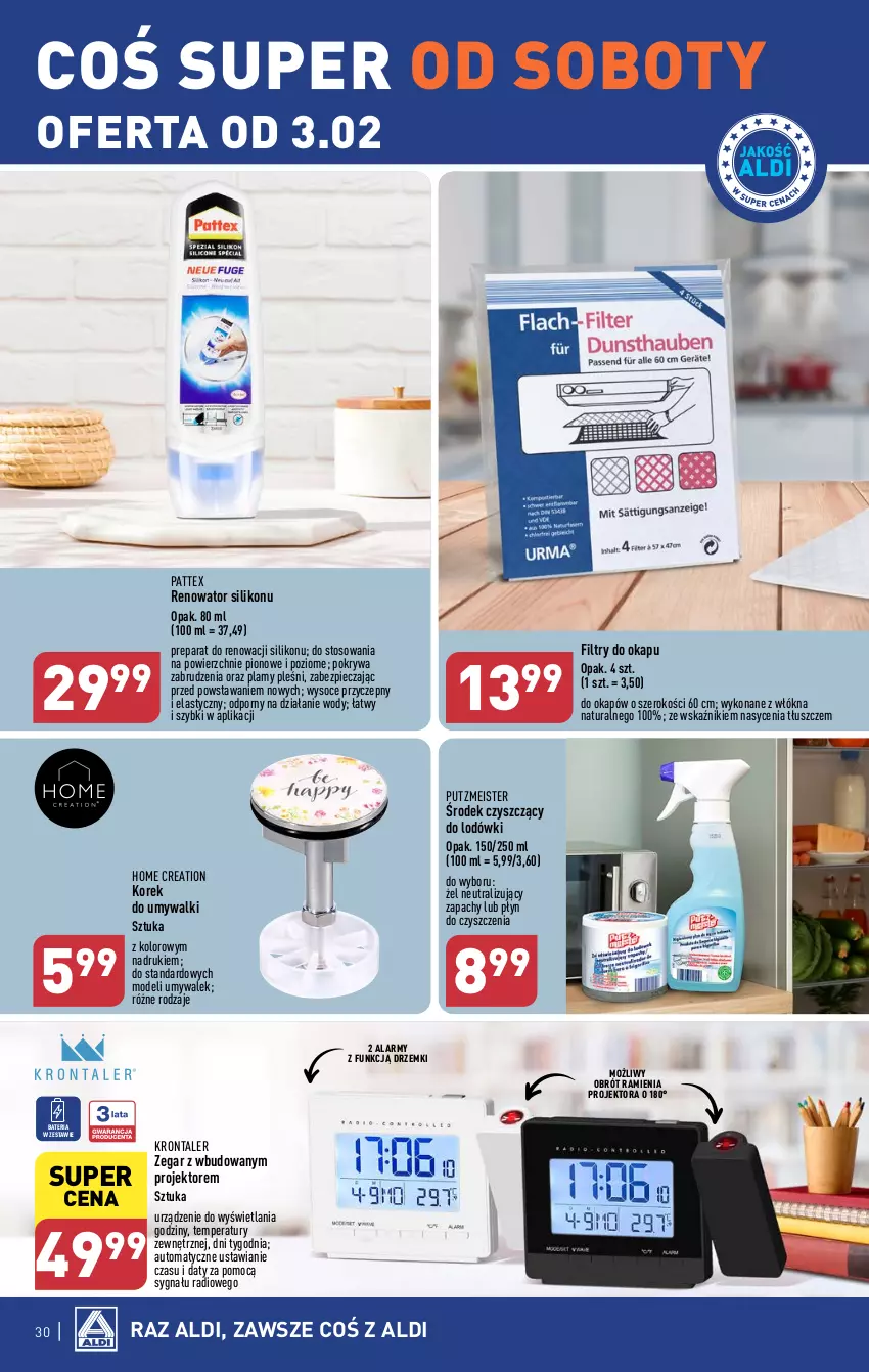 Gazetka promocyjna Aldi - Pełna oferta - ważna 29.01 do 03.02.2024 - strona 30 - produkty: Bateria, Okap, Piec, Pokrywa, Por, Putzmeister, Zegar