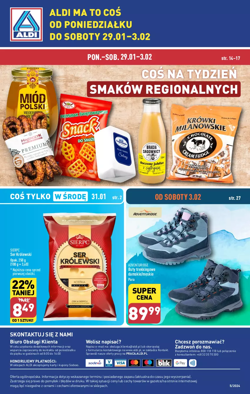 Gazetka promocyjna Aldi - Pełna oferta - ważna 29.01 do 03.02.2024 - strona 32 - produkty: Biuro, Buty, Królewski, O nas, Por, Ser