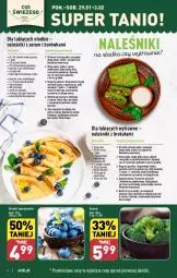 Gazetka promocyjna Aldi - Pełna oferta - Gazetka - ważna od 03.02 do 03.02.2024 - strona 4 - produkty: Naleśniki, Jogurt naturalny, Top, Sos, Ser, Rum, Borówka, Twaróg, Blender, Cukier, Jogurt, Ksylitol, Czosnek, Lack, Feta, Cukier wanilinowy, Brokuły, Lanki, Masło, Olej, Kokos, Szpinak, Mleko, Fa