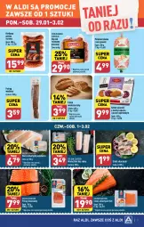 Gazetka promocyjna Aldi - Pełna oferta - Gazetka - ważna od 03.02 do 03.02.2024 - strona 7 - produkty: Piec, Polędwica, Warzywa, Sos, Pur, Chleb wieloziarnisty, Golden Seafood, Kapustą, Kotlet, Boczek, Pstrąg, Pstrąg wędzony, Chleb, Mintaj, Dorsz, Kiełbasa, Pstrąg łososiowy