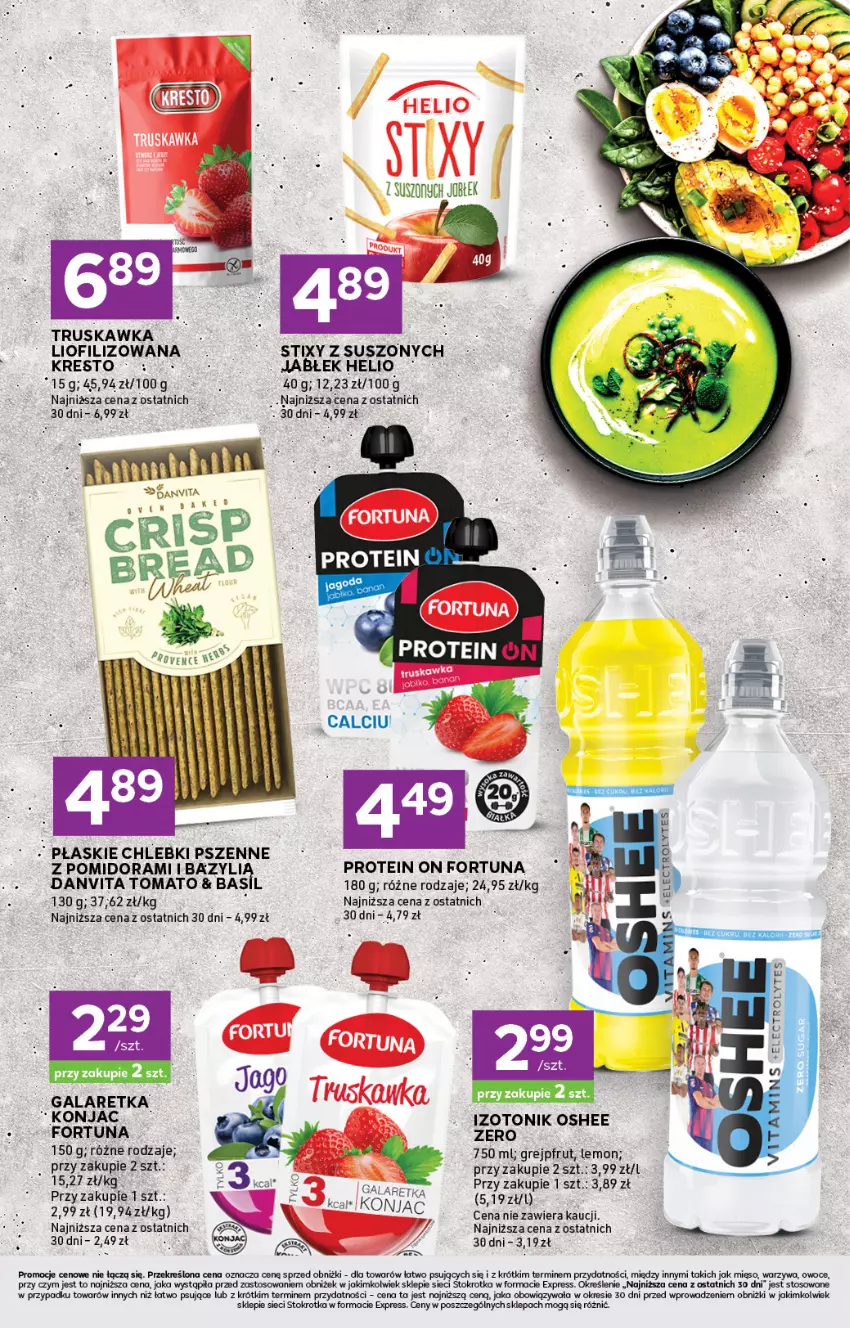 Gazetka promocyjna Stokrotka - Stokrotka Express - ważna 12.02 do 18.02.2026 - strona 5 - produkty: Bazyl, Chleb, Fortuna, Gala, Galaretka, Grejpfrut, Helio, Mięso, Oshee, Owoce, Tonik