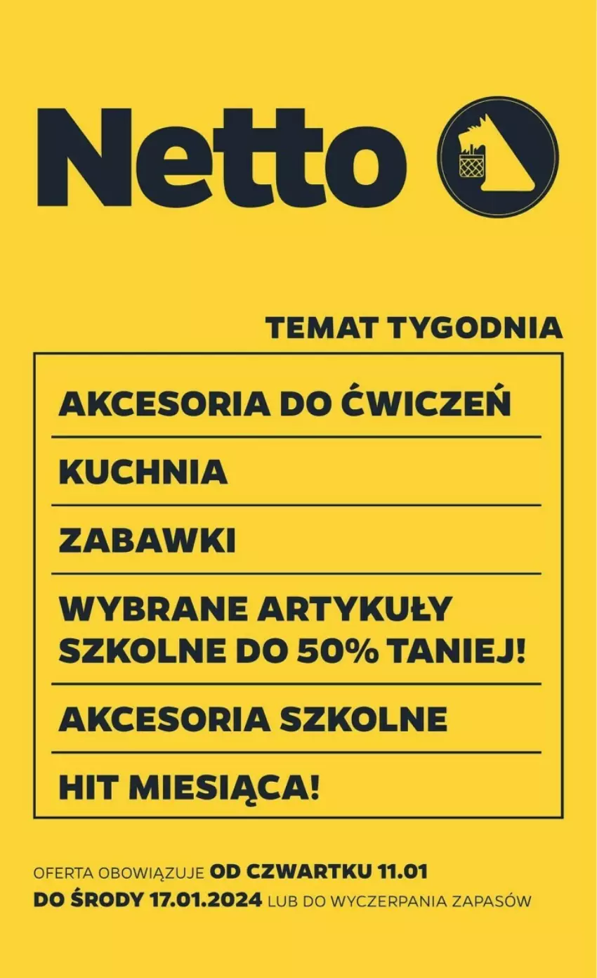 Gazetka promocyjna Netto - ważna 11.01 do 17.01.2024 - strona 1 - produkty: Kuchnia