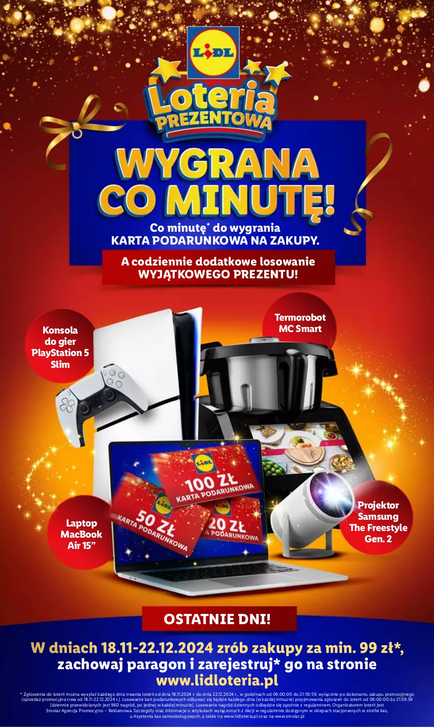 Gazetka promocyjna Lidl - GAZETKA - ważna 19.12 do 22.12.2024 - strona 20 - produkty: Gra, Konsola, Mola, PlayStation, PlayStation 5, Robot, Samsung, Top