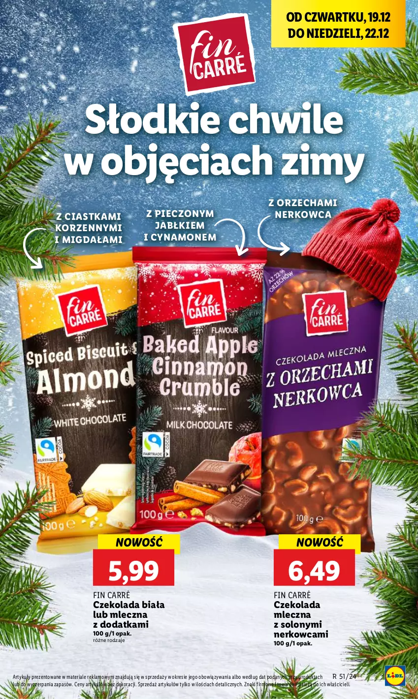 Gazetka promocyjna Lidl - GAZETKA - ważna 19.12 do 22.12.2024 - strona 47 - produkty: Ciastka, Czekolada, Czekolada mleczna, Piec