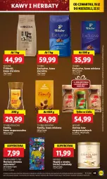 Gazetka promocyjna Lidl - GAZETKA - Gazetka - ważna od 22.12 do 22.12.2024 - strona 49 - produkty: Tchibo, Torebka, Nescafé, Kawa rozpuszczalna, Kawa ziarnista, Kawa mielona, Kawa, Woseba, Herbata, Napój, Fa