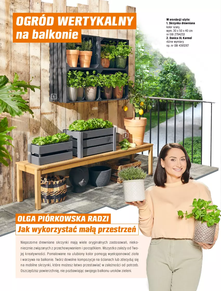 Gazetka promocyjna Obi - Gazetka OBI - ważna 24.05 do 31.12.2023 - strona 98 - produkty: Gin, Kosz, LG, Mobil, Ogród, Por, Skrzynka drewniana, Warzywa