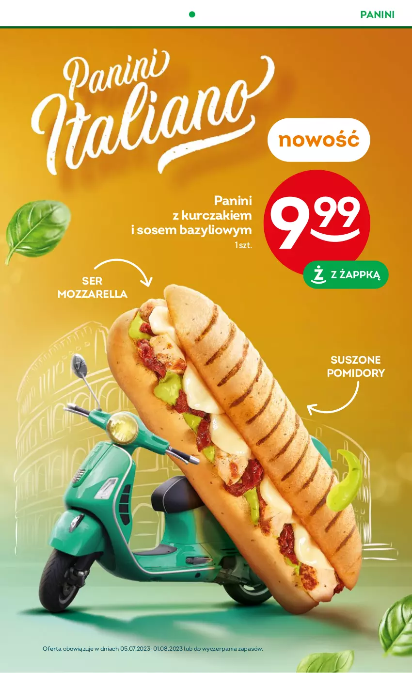 Gazetka promocyjna Żabka - ważna 05.07 do 18.07.2023 - strona 39 - produkty: Bazyl, Kurczak, Mozzarella, Pomidory, Ser, Sos, Suszone pomidory