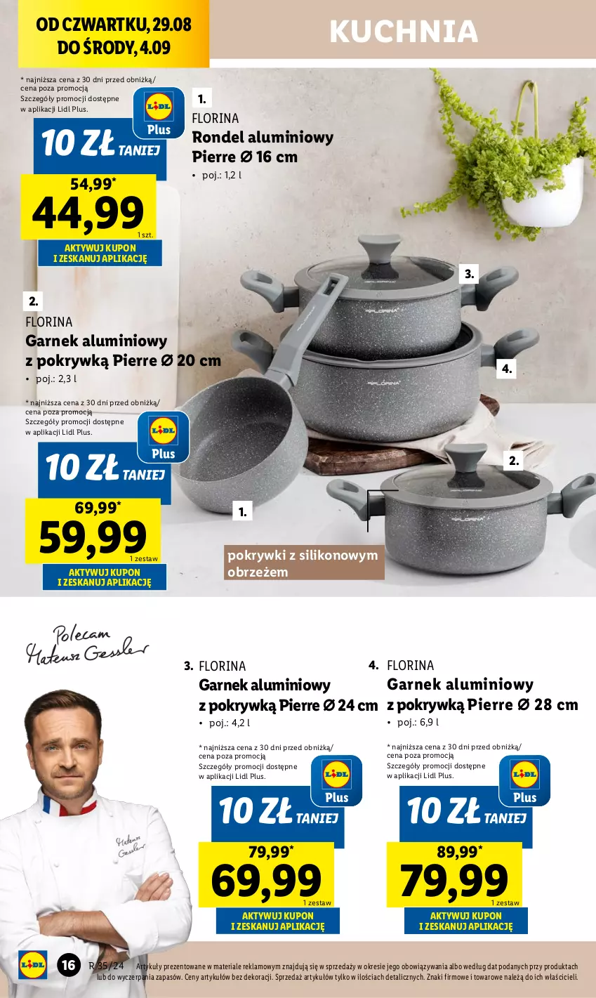 Gazetka promocyjna Lidl - GAZETKA - ważna 26.08 do 01.09.2024 - strona 18 - produkty: Garnek, Kuchnia, Rondel