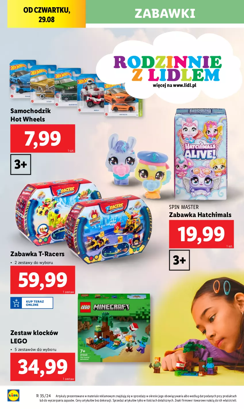 Gazetka promocyjna Lidl - GAZETKA - ważna 26.08 do 01.09.2024 - strona 34 - produkty: Acer, Chodzik, Hatchimals, Hot Wheels, LEGO, Zabawka