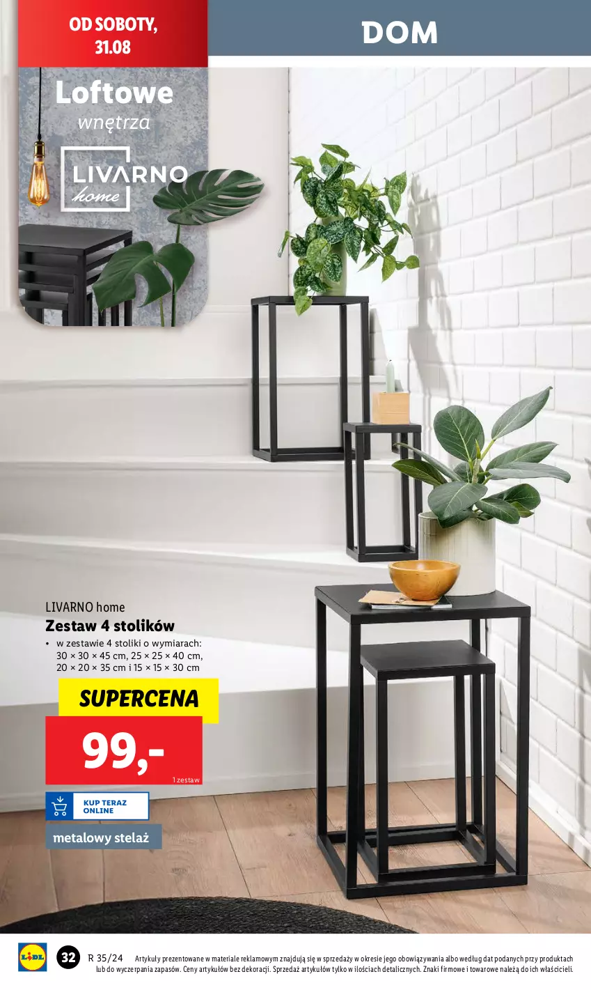 Gazetka promocyjna Lidl - GAZETKA - ważna 26.08 do 01.09.2024 - strona 36 - produkty: Ivar, Stolik