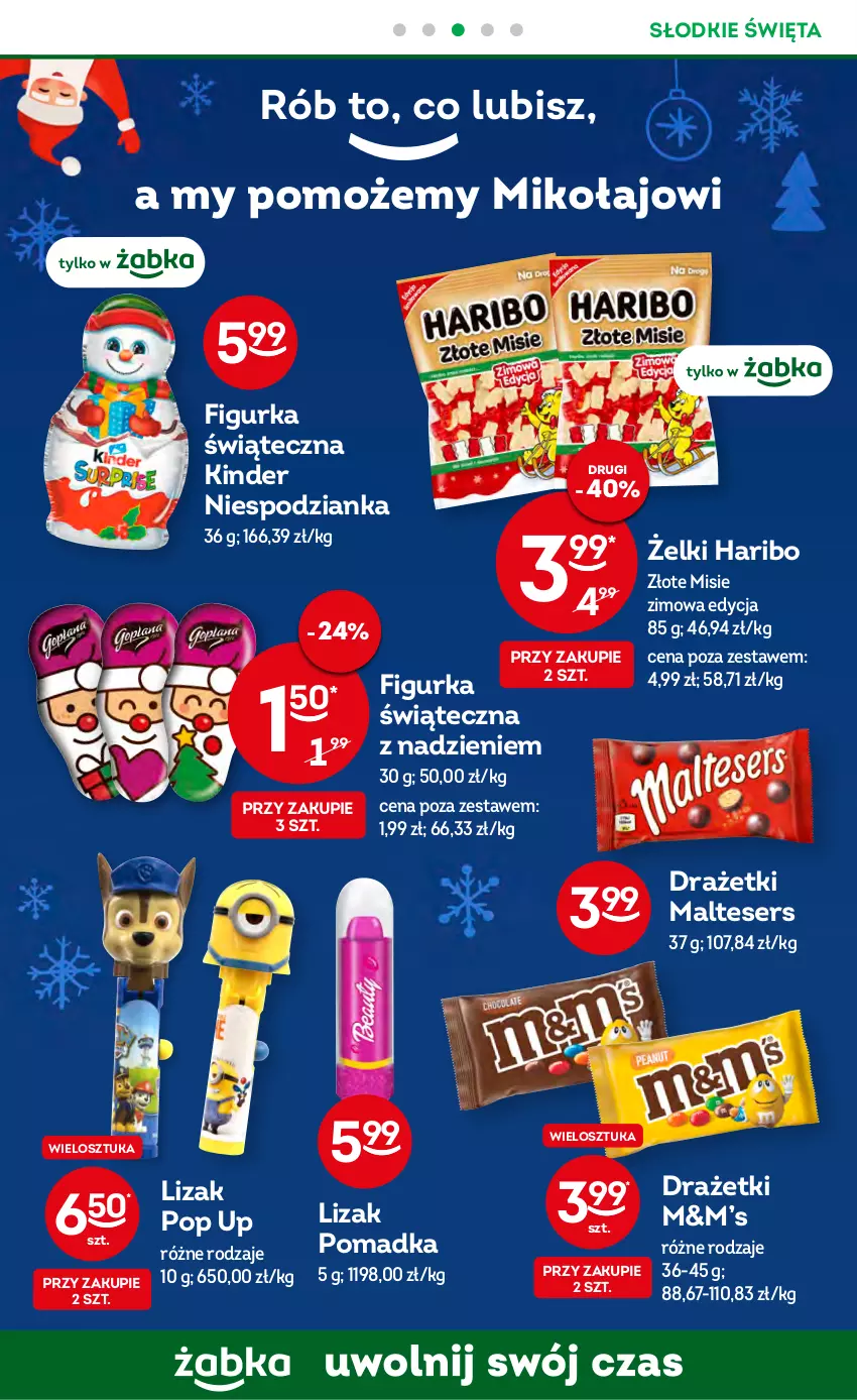 Gazetka promocyjna Żabka - ważna 14.12 do 20.12.2022 - strona 22 - produkty: Haribo, Kinder, Ser