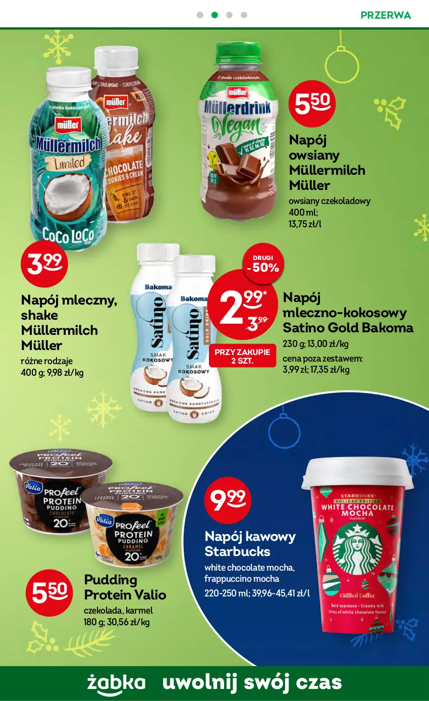 Gazetka promocyjna Żabka - ważna 14.12 do 20.12.2022 - strona 41 - produkty: Bakoma, Czekolada, Kokos, Müller, Müllermilch, Napój, Napój mleczny, Pudding, Sati