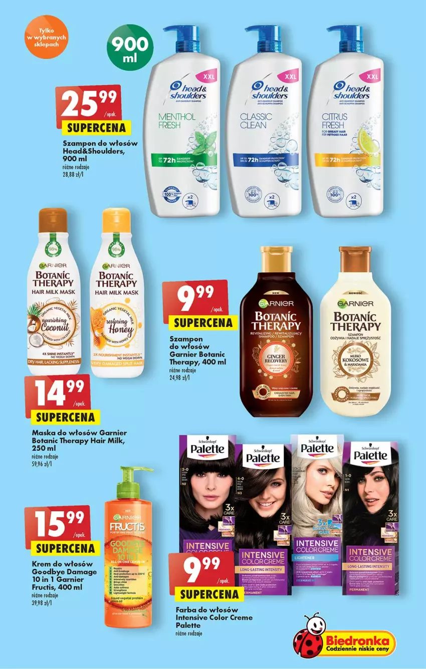 Gazetka promocyjna Biedronka - W tym tygodniu - ważna 14.04 do 20.04.2022 - strona 55 - produkty: Color Creme, Fa, Farba do włosów, Fructis, Garnier, Maska, Maska do włosów, Palette, Szampon