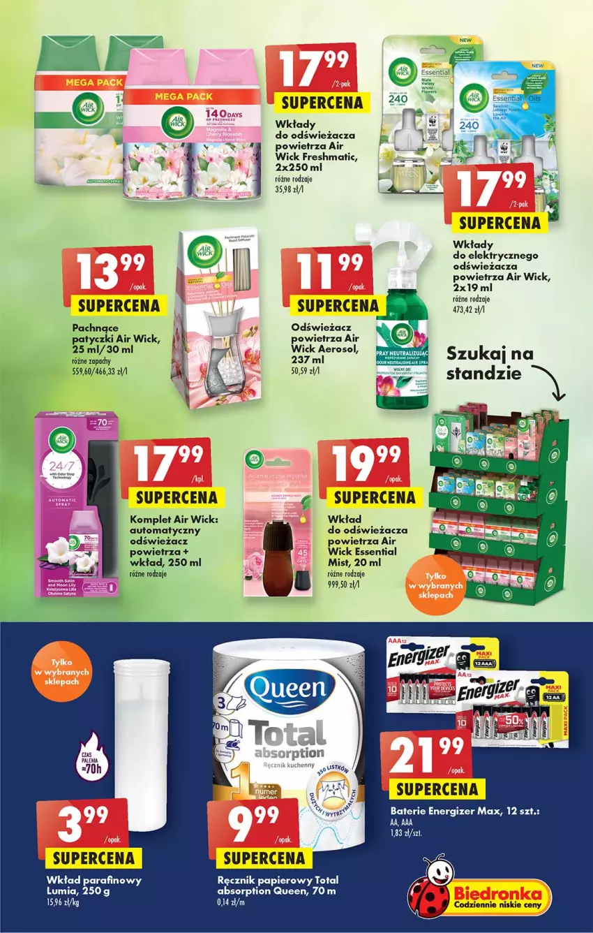 Gazetka promocyjna Biedronka - W tym tygodniu - ważna 14.04 do 20.04.2022 - strona 61 - produkty: Air Wick, Energizer, Feta, Odświeżacz powietrza, Papier, Ręcznik