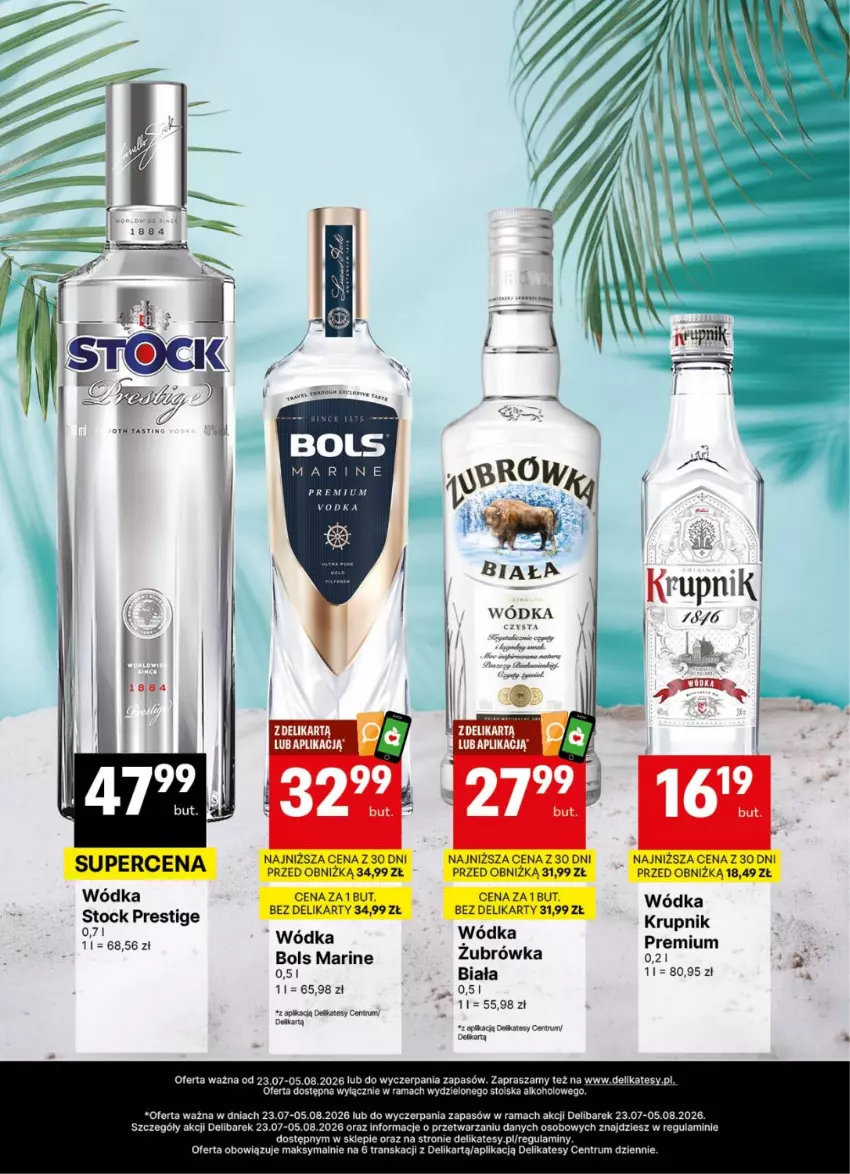 Gazetka promocyjna Delikatesy Centrum - Delibarek DC30-DC31 - ważna 23.07 do 05.08.2026 - strona 10 - produkty: Bols, Krupnik, Rama, Rum, Stock, Tran, Wódka