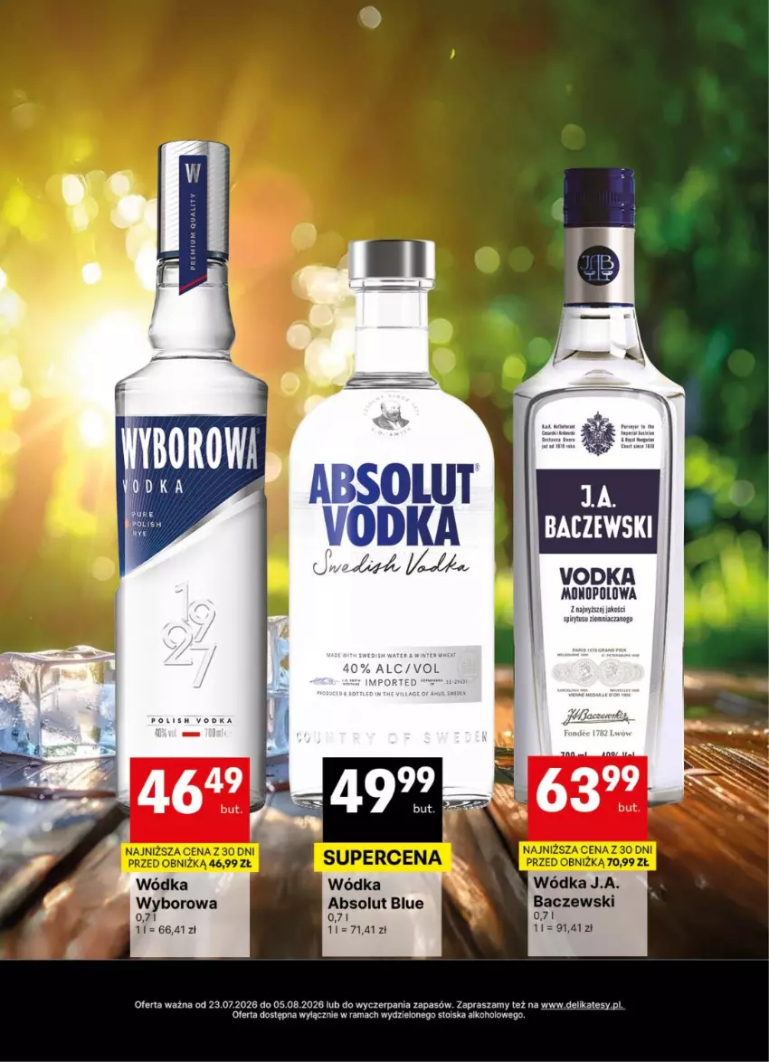 Gazetka promocyjna Delikatesy Centrum - Delibarek DC30-DC31 - ważna 23.07 do 05.08.2026 - strona 8 - produkty: Absolut, Por, Rama, Wódka, Wyborowa