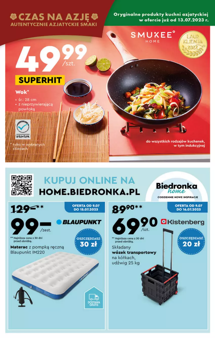 Gazetka promocyjna Biedronka - Od poniedzialku - ważna 10.07 do 15.07.2023 - strona 61 - produkty: Dron, Dźwig, Gin, Materac, Por, Sport, Tera, Tran, Wózek, Wózek transportowy