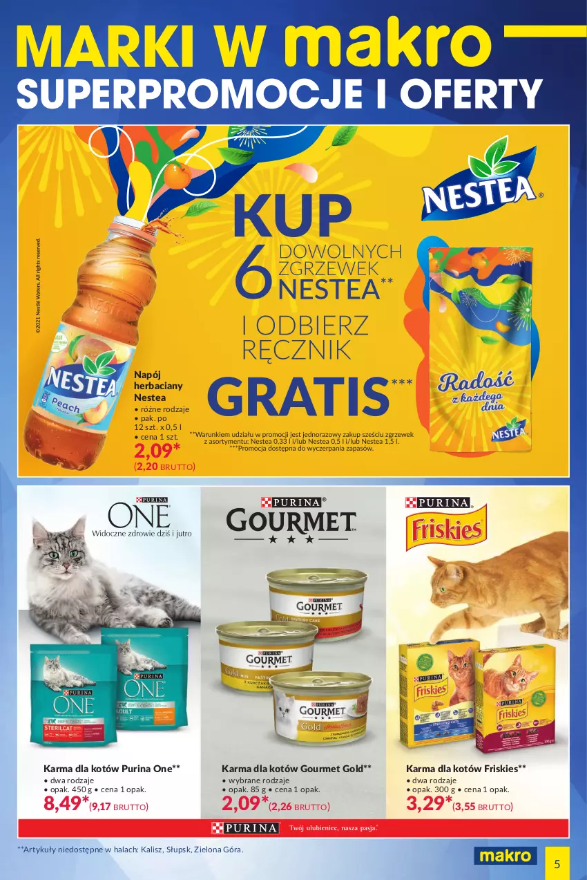 Gazetka promocyjna Makro - [Oferta specjalna] Marki w MAKRO - ważna 13.07 do 26.07.2021 - strona 5 - produkty: Friskies, Gourmet Gold, Napój, Nestea, Pur, Purina