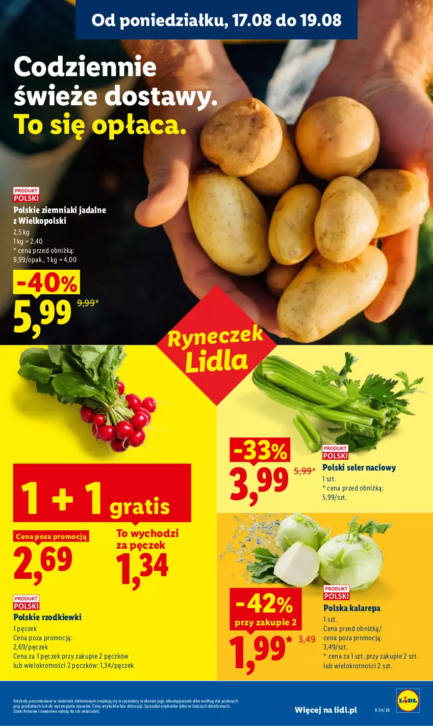 Gazetka promocyjna Lidl - Gazetka ważna od 17.08 do 19.08 - ważna 17.08 do 19.08.2026 - strona 35 - produkty: Gra, Seler naciowy, Ziemniaki