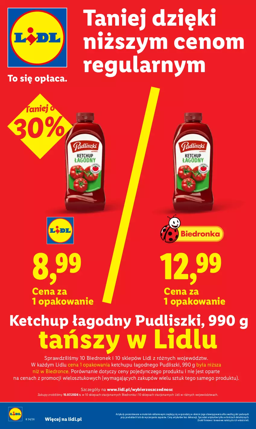 Gazetka promocyjna Lidl - Gazetka ważna od 17.08 do 19.08 - ważna 17.08 do 19.08.2026 - strona 4 - produkty: Dron, Ketchup, Por, Pudliszki