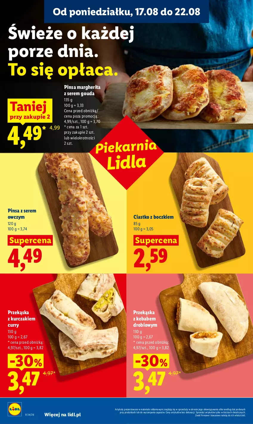 Gazetka promocyjna Lidl - Gazetka ważna od 17.08 do 19.08 - ważna 17.08 do 19.08.2026 - strona 42 - produkty: Gouda, Kebab, Kurczak, Por, Ser