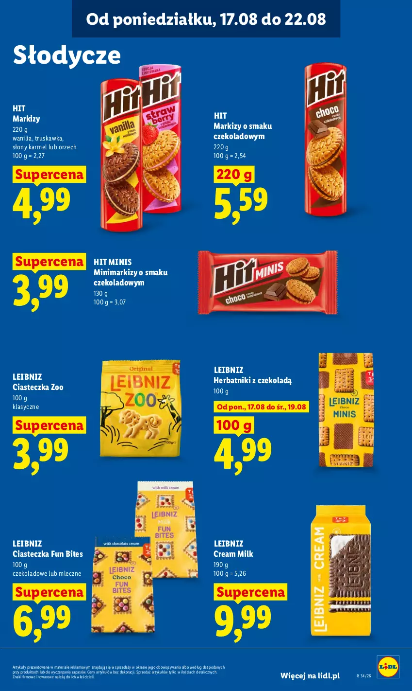 Gazetka promocyjna Lidl - Gazetka ważna od 17.08 do 19.08 - ważna 17.08 do 19.08.2026 - strona 67 - produkty: Herbatniki