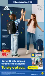 Gazetka promocyjna Lidl - Gazetka ważna od 17.08 do 19.08 - Gazetka - ważna od 19.08 do 19.08.2026 - strona 31 - produkty: Top, Gra, Buty, Adidas, Plecak, Grafika