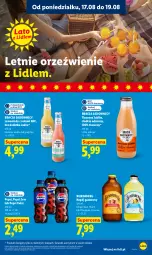 Gazetka promocyjna Lidl - Gazetka ważna od 17.08 do 19.08 - Gazetka - ważna od 19.08 do 19.08.2026 - strona 55 - produkty: Sok, Gin, Lemoniada, Pepsi, Napój gazowany, Limonka, Napój, Grejpfrut