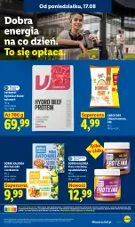 Gazetka promocyjna Lidl - Gazetka ważna od 17.08 do 19.08 - Gazetka - ważna od 19.08 do 19.08.2026 - strona 61 - produkty: Hummus, Sok, Mus, Chipsy, Tonik, Krem orzechowy, Baton