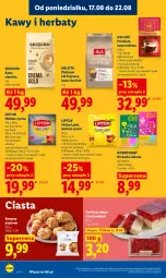 Gazetka promocyjna Lidl - Gazetka ważna od 17.08 do 19.08 - Gazetka - ważna od 19.08 do 19.08.2026 - strona 70 - produkty: Torebka, Earl Grey, Ser, Kawa ziarnista, Kawa mielona, Kawa, Korpusy, Herbata czarna, Lipton, Herbata
