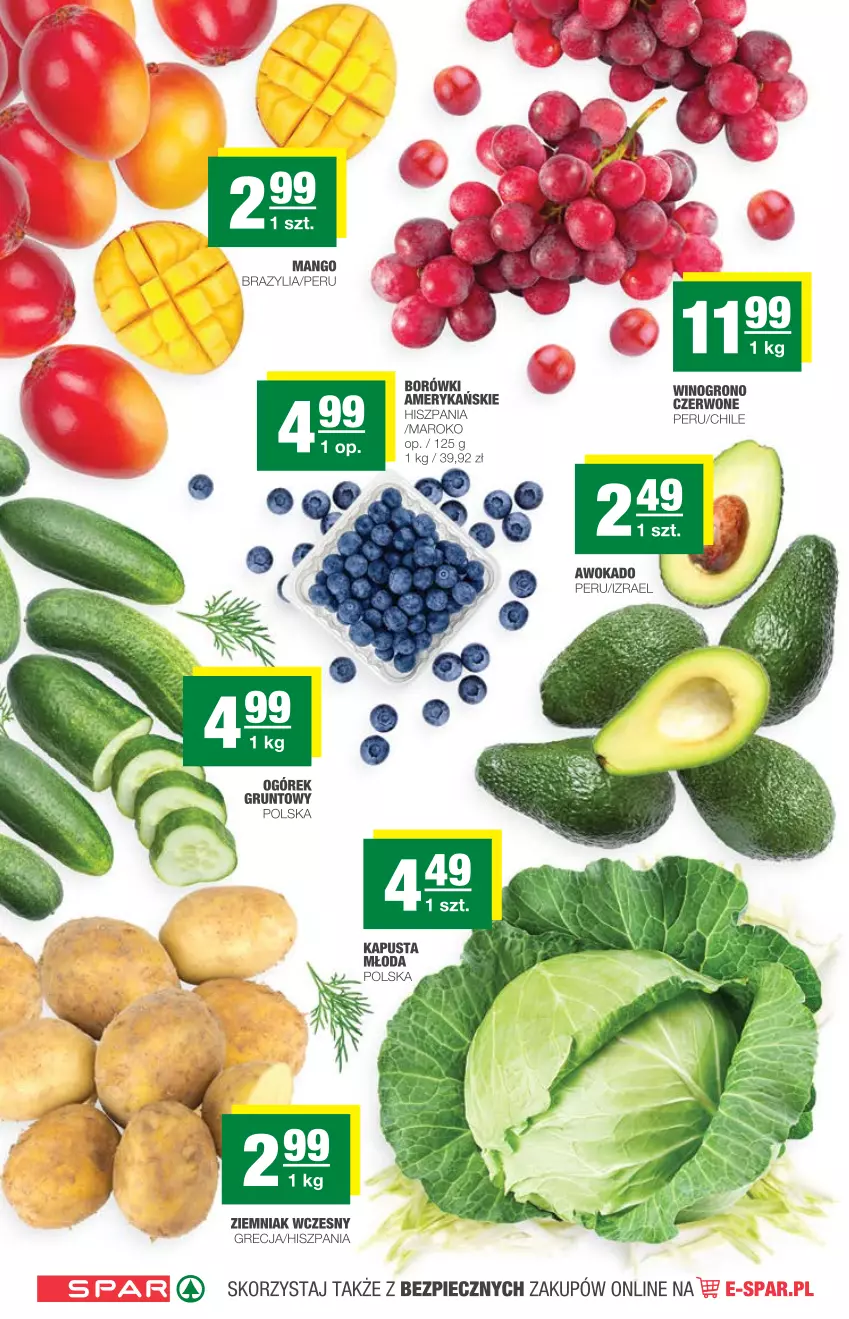 Gazetka promocyjna Spar - Spar - ważna 19.05 do 25.05.2021 - strona 2 - produkty: Grunt, Mango, Ogórek, Piec