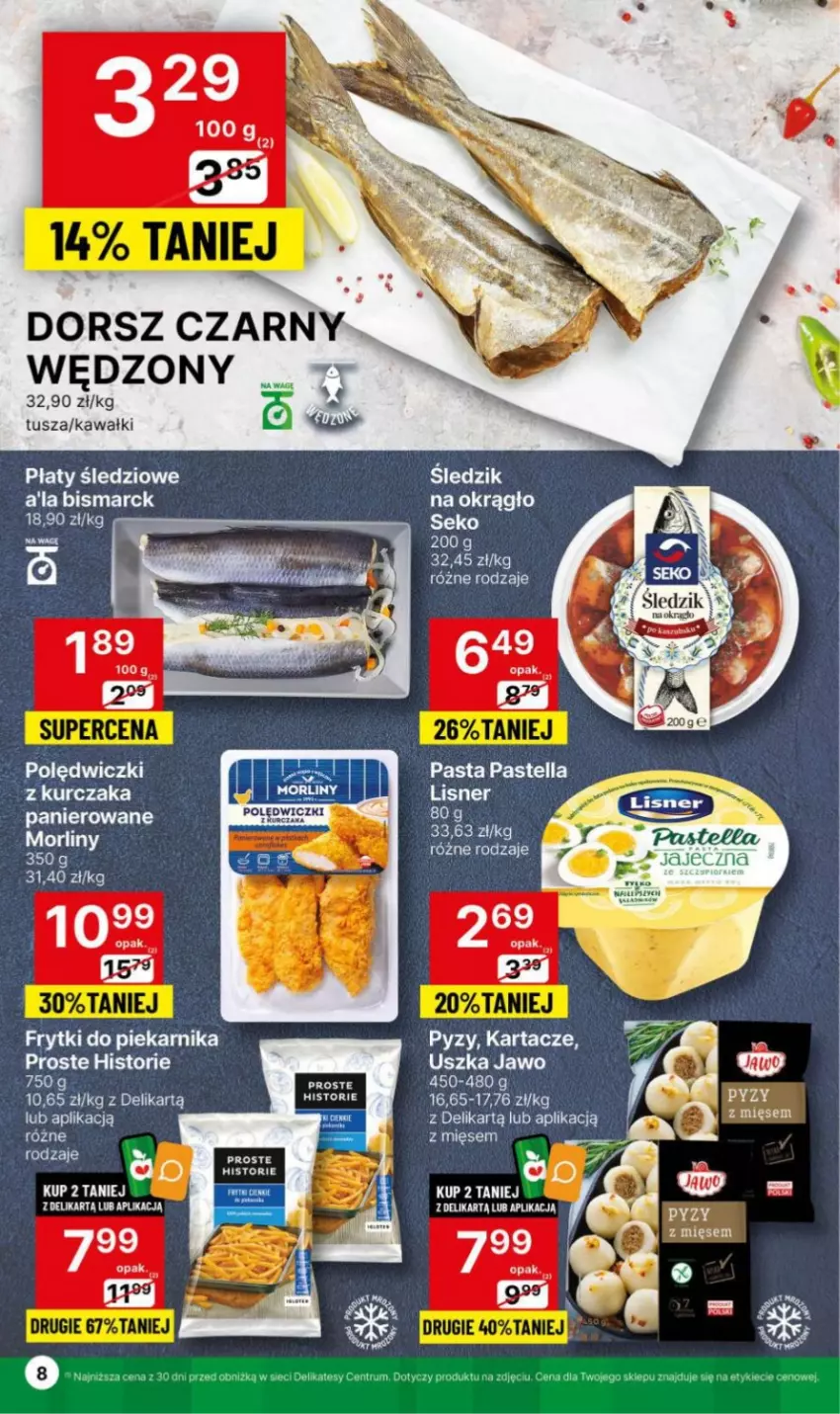 Gazetka promocyjna Delikatesy Centrum - NOWA GAZETKA Delikatesy Centrum od 29 stycznia! 29.01-04.02.2024 - ważna 29.01 do 04.02.2024 - strona 8 - produkty: Dorsz, Frytki, Kawa, Kurczak, Lisner, Rum, SEKO, Tusz