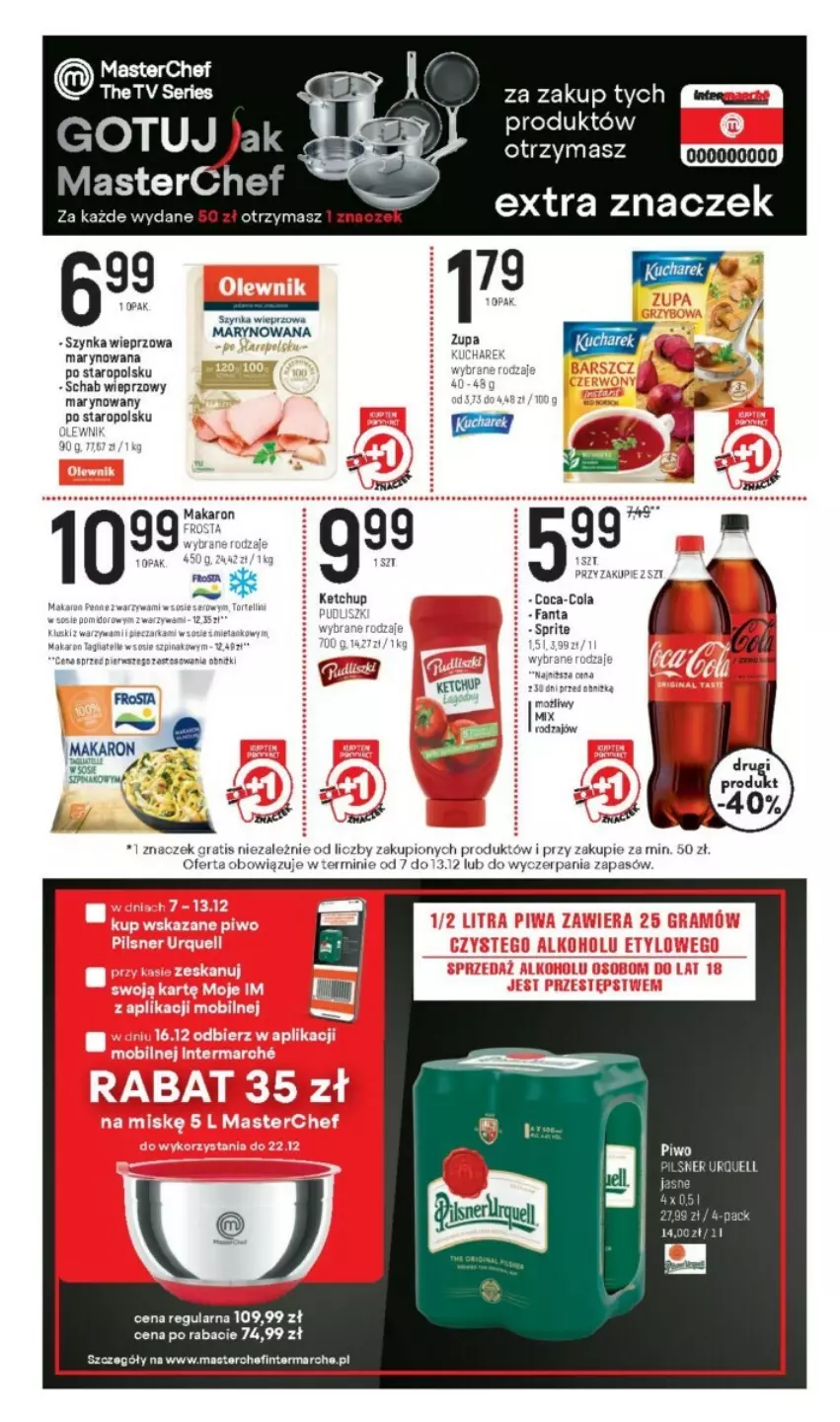 Gazetka promocyjna Intermarche - ważna 07.12 do 13.12.2023 - strona 16 - produkty: Frosta, Ketchup, Kucharek, Schab wieprzowy, Ser, Szynka, Szynka wieprzowa