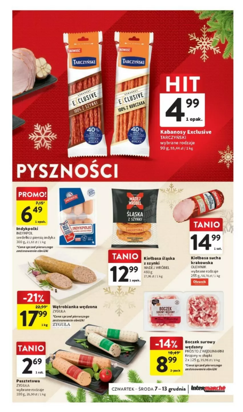 Gazetka promocyjna Intermarche - ważna 07.12 do 13.12.2023 - strona 25 - produkty: Bianka, Boczek, Kiełbasa, Kiełbasa śląska, Olewnik, Pasztet, Ser, Serdelki