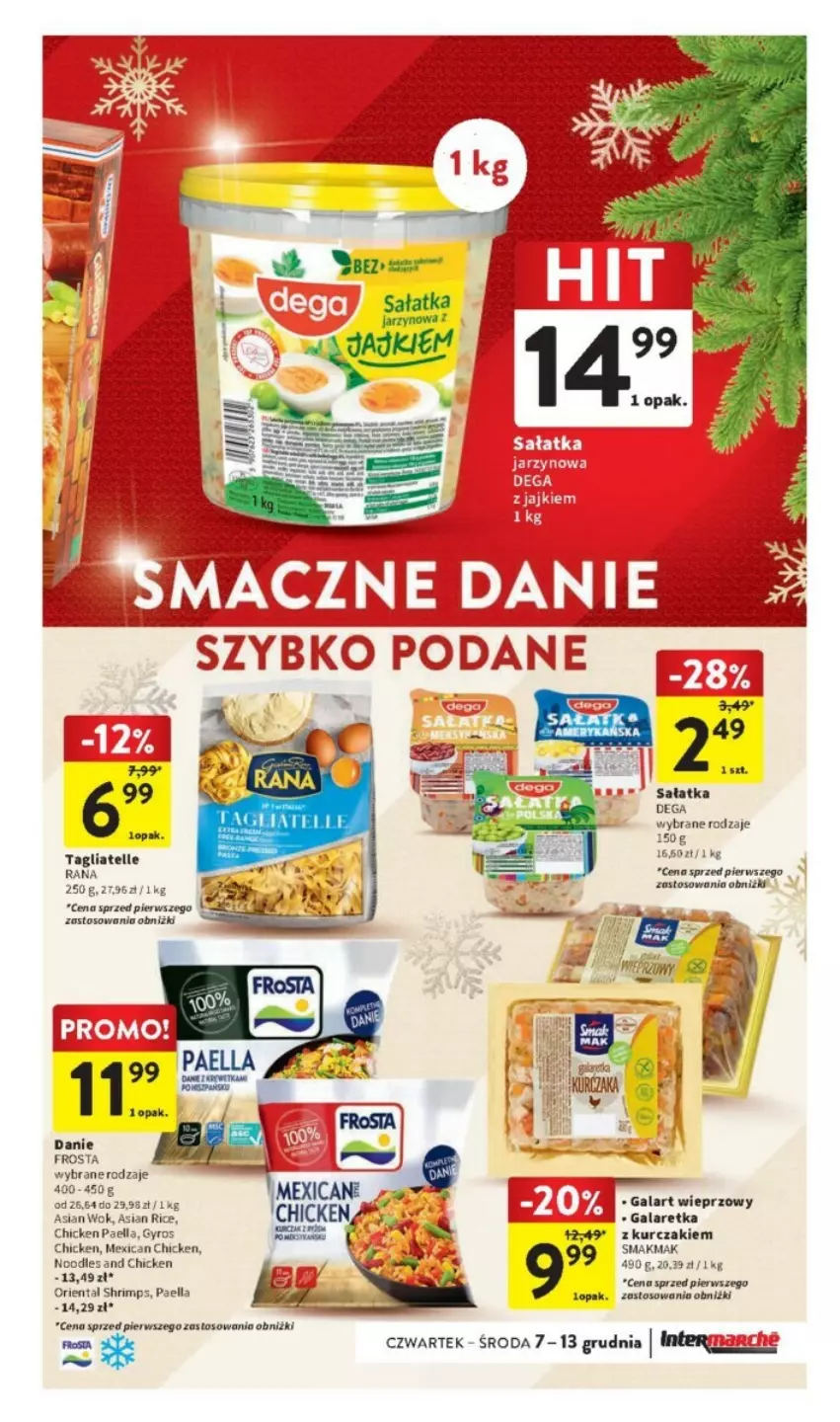 Gazetka promocyjna Intermarche - ważna 07.12 do 13.12.2023 - strona 29 - produkty: Dega, Fa, Frosta, Gala, Galaretka, Gyros, Kurczak, Por, Sałat, Sałatka, Tagliatelle