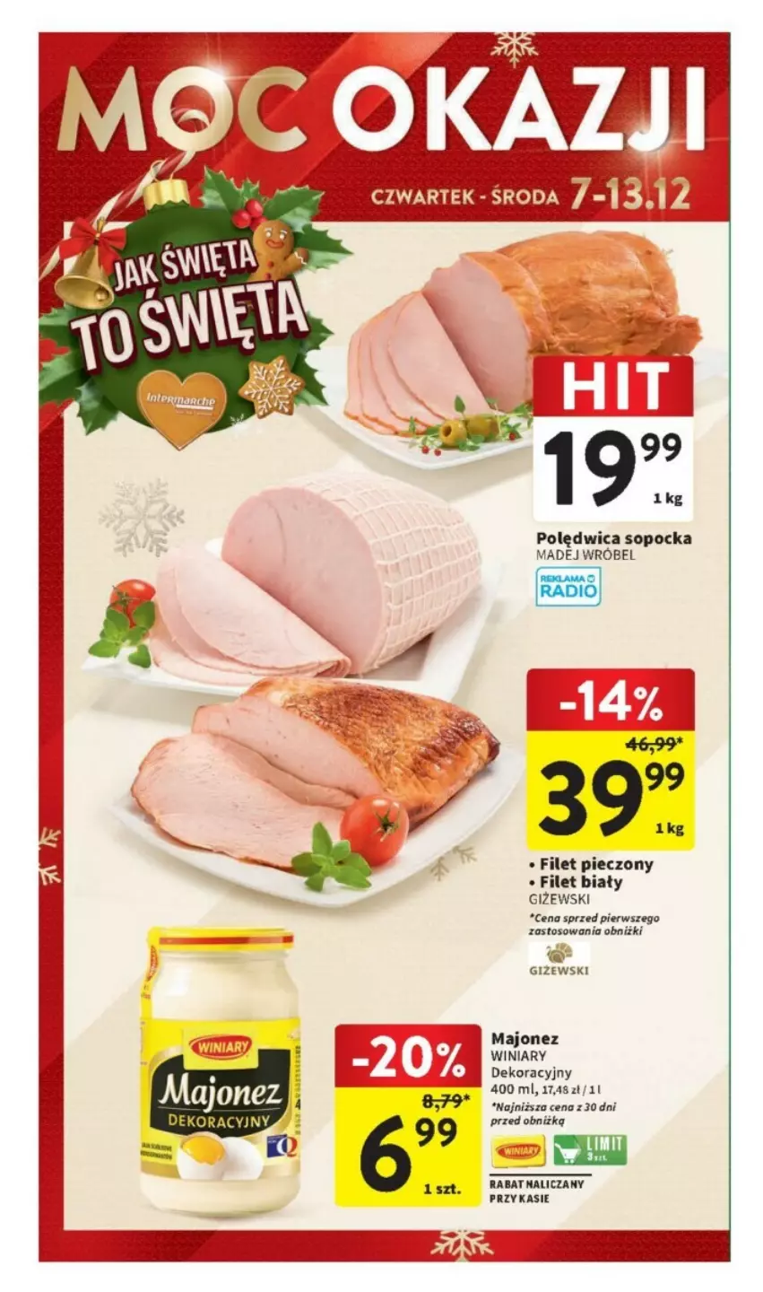 Gazetka promocyjna Intermarche - ważna 07.12 do 13.12.2023 - strona 34 - produkty: Madej Wróbel, Majonez, Piec, Polędwica, Winiary