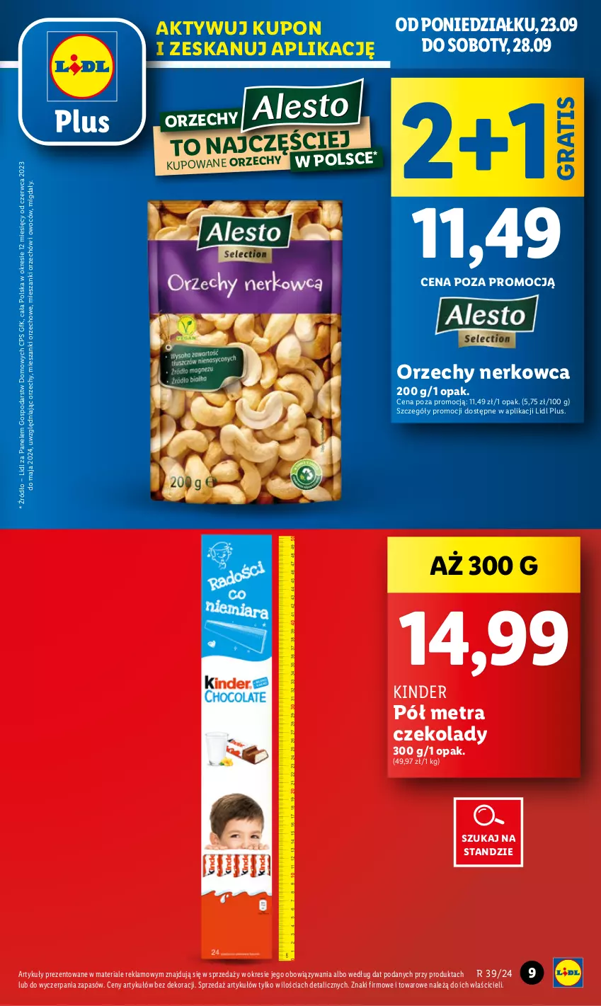 Gazetka promocyjna Lidl - GAZETKA - ważna 23.09 do 25.09.2024 - strona 11 - produkty: Gra, Kinder, Migdały