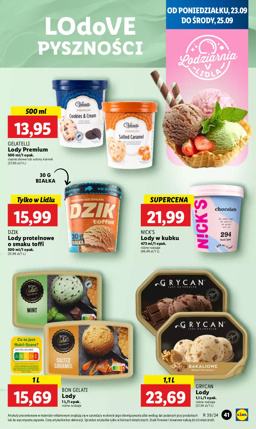 Gazetka promocyjna Lidl - GAZETKA - ważna 23.09 do 25.09.2024 - strona 45 - produkty: Dove, Gry, Lody