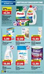 Gazetka promocyjna Lidl - GAZETKA - Gazetka - ważna od 25.09 do 25.09.2024 - strona 56 - produkty: Papier, Tablet, Proszek do prania, Mleczko do prania, Persil, Velvet, Mleczko, Ręcznik, Zmywarki, Moments, Kapsułki do prania