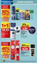 Gazetka promocyjna Lidl - GAZETKA - Gazetka - ważna od 25.09 do 25.09.2024 - strona 58 - produkty: Nivea Men, Krem do twarzy, Gra, Old Spice, Dezodorant, Adidas, Woda po goleniu, Woda, Nivea