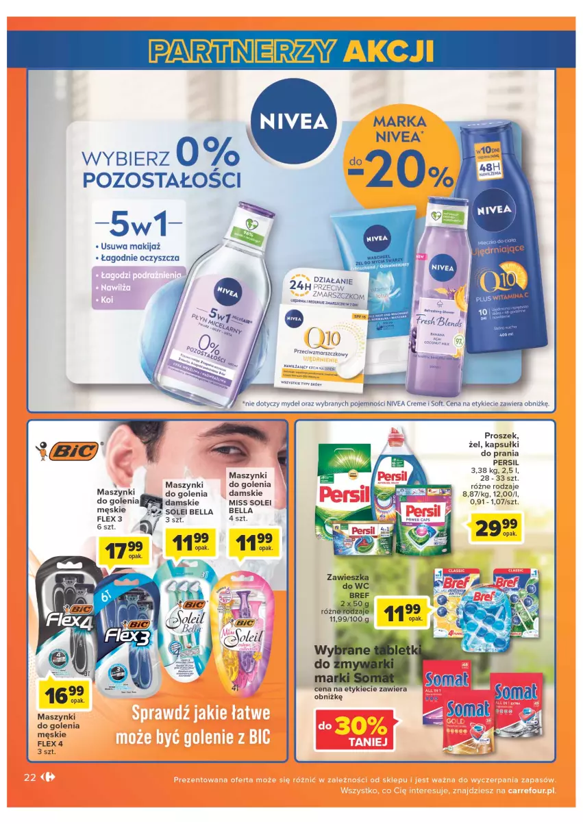 Gazetka promocyjna Carrefour - Gazetka Market - ważna 05.07 do 30.07.2022 - strona 22 - produkty: Bell, Bella, Bref, Kapsułki do prania, Makijaż, Mars, Persil