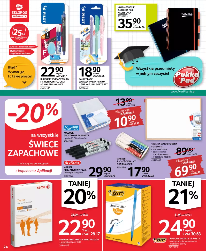 Gazetka promocyjna Selgros - Oferta przemysłowa - ważna 06.10 do 19.10.2022 - strona 24 - produkty: Długopis, Gra, Haczyk, Kosz, Lack, Lakier, Marker, Papier, Por, Rama, Ser, Sos